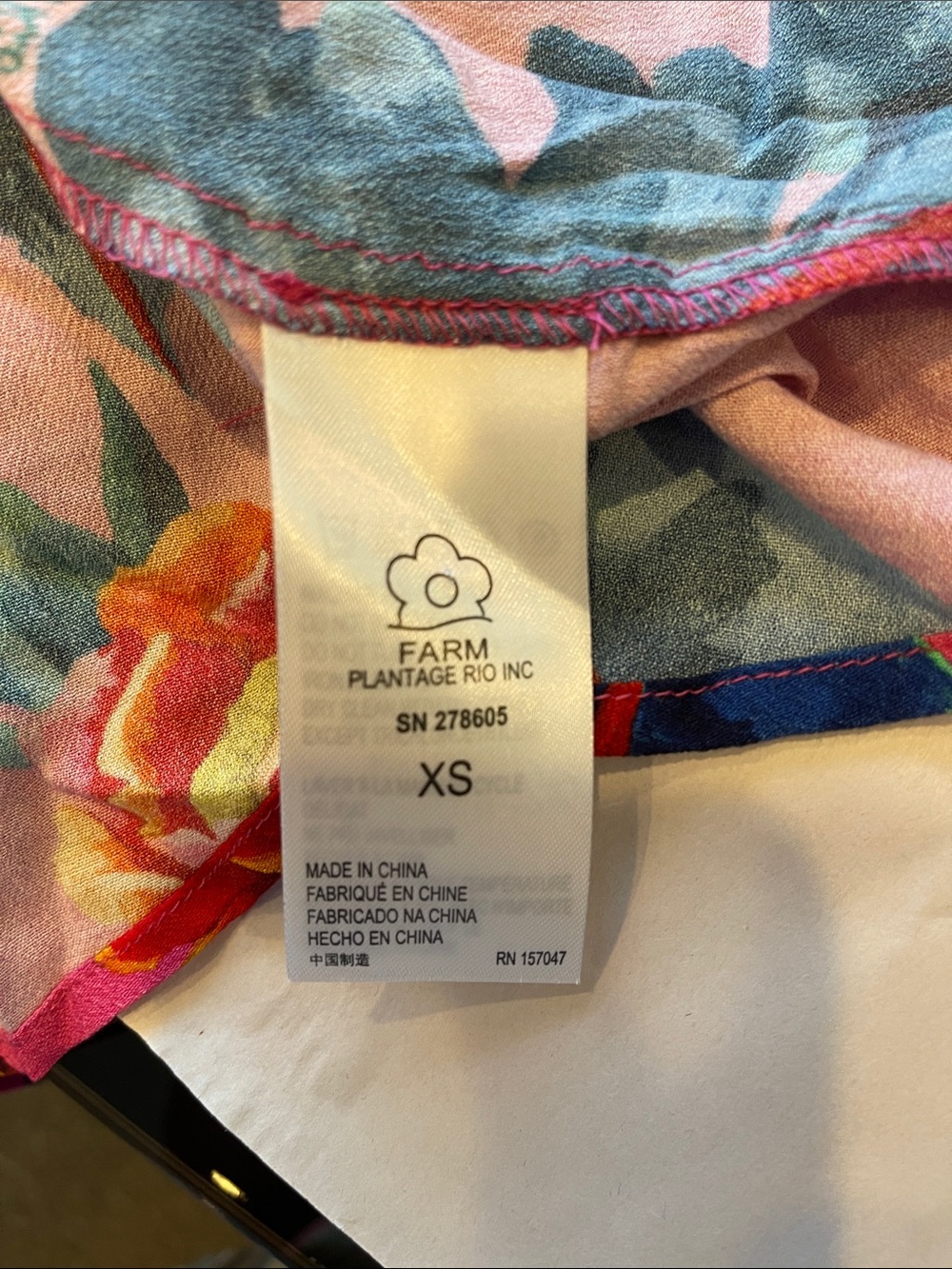 Farm Rio for Anthropologie Hot Pink Tropical Floral Maxi Dress NWT Rayon - Picture 10 of 17